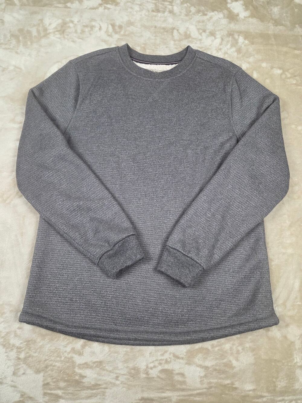 B.C. Clothing Co. Heritage Men's Fleece-Lined Waffle Knit Crewneck Sweatshirt